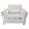 AE690 White Color With Microfiber Leather Chair