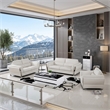 AE690 White Color With Microfiber Leather Sofa