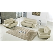 AE709 Cream (Khaki) Color Chair with Faux Leather