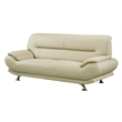AE709 Cream (Khaki) Sofa with Faux Leather