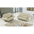 AE709 Cream (Khaki) Sofa with Faux Leather