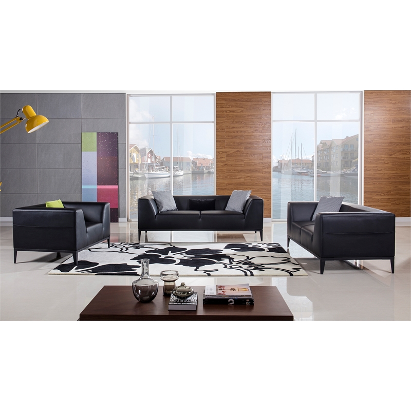 AE-D820 Black Color With Faux Leather Chair