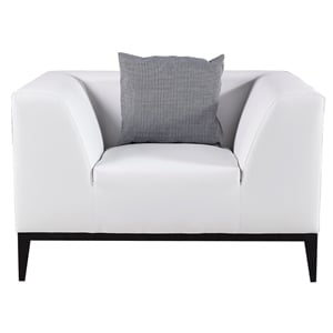 AE-D820 White Color With Faux Leather Chair