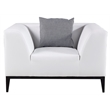 AE-D820 White Color With Faux Leather Chair