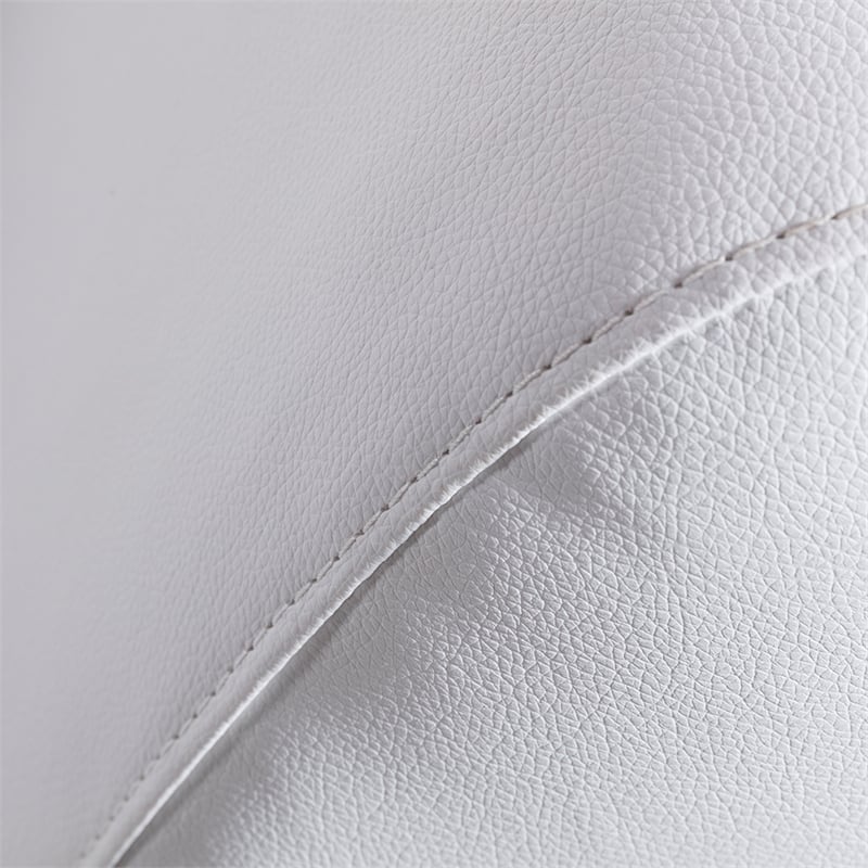 AE-D820 White Color With Faux Leather Sofa