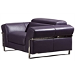 EK012 Purple Color With Italian Full Leather Chair
