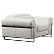 EK012 White Color With Italian Full Leather Chair