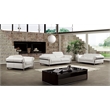 EK012 White Color With Italian Full Leather Loveseat