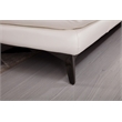 EK-L525L White Color With Top Grain Leather- Right Facing Chaise Sectional
