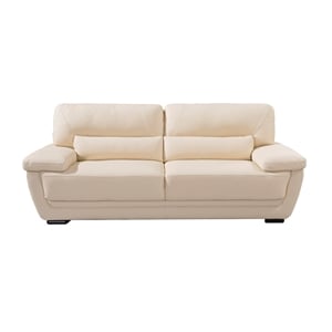 EK019 Cream Color With Italian Leather Sofa