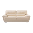 EK019 Cream Color With Italian Leather Sofa