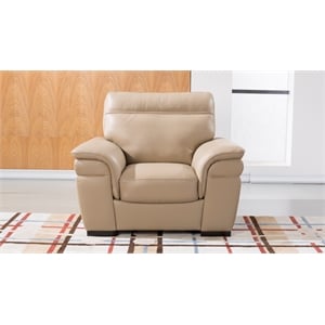 EK020 Tan Color With Italian Leather Chair