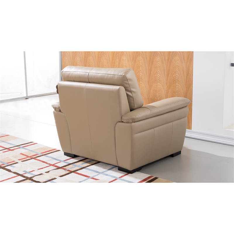EK020 Tan Color With Italian Leather Chair
