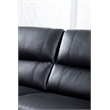 EK041 Black Color With Italian Leather Loveseat
