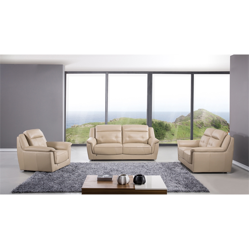 EK042 Tan Color With Italian Leather Chair