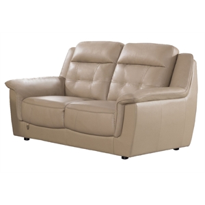 EK042 Tan Color With Italian Leather Loveseat