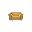EK068 Yellow Color With Italian Leather Chair