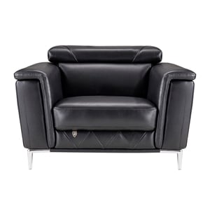 EK071 Black Color With Italian Leather Chair