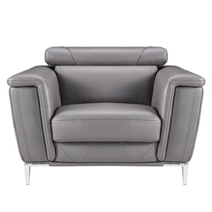 EK071 Dark Gray Color With Italian Leather Chiar