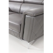 EK071 Dark Gray Color With Italian Leather Loveseat