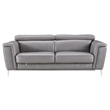 EK071 Dark Gray Color With Italian Leather Sofa