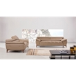 EK076 Tan Color With Italian Leather Loveseat