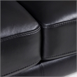 EK078 Black Color With Italian Leather Loveseat