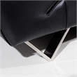 EK078 Black Color With Italian Leather Loveseat