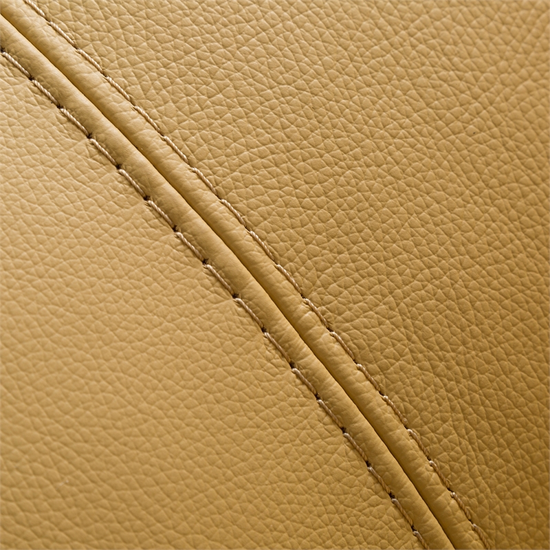 EK078 Yellow Color With Italian Leather Chair