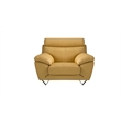 EK078 Yellow Color With Italian Leather Chair
