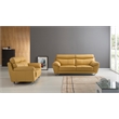 EK078 Yellow Color With Italian Leather Sofa