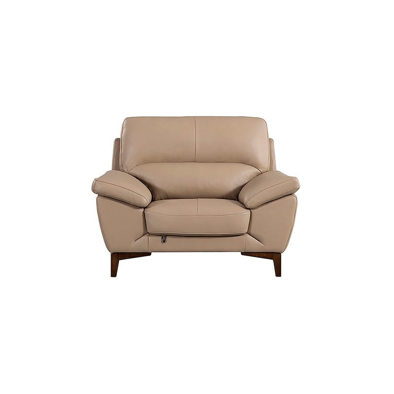 EK080 Tan Color With Italian Leather Chair