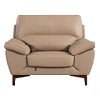 EK080 Tan Color With Italian Leather Chair