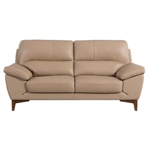 EK080 Tan Color With Italian Leather Loveseat