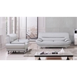 AE709-LG-CHR Light Gray Color Chair with Faux Leather