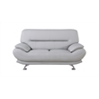 AE709-LG-LS Light Gray Color Love Seat with Faux Leather