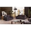EK016 Dark Chocolate (Brown) Color With Italian Leather Chair