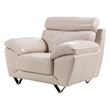 EK078 Light Gray Color With Italian Leather Chair