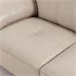 EK078 Light Gray Color With Italian Leather Sofa