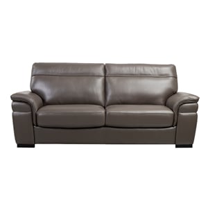 EK020 Taupe (Brown) Color With Italian Leather Sofa