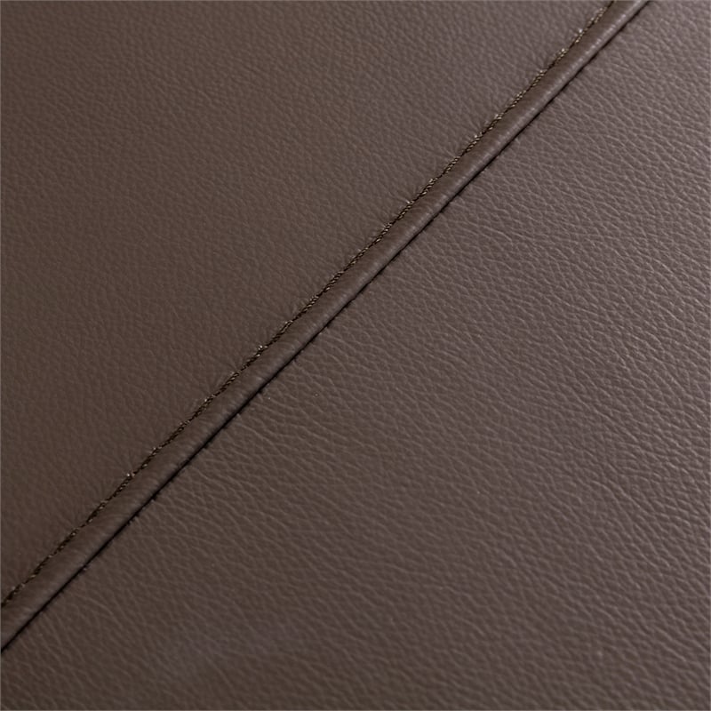 EK045 Taupe (Brown) Color With Italian Leather Loveseat