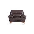 EK080 Taupe (Brown) Color With Italian Leather Chair
