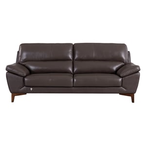 EK080 Taupe (Brown) Color With Italian Leather Sofa