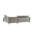 American Eagle Furniture Left Sitting Genuine Leather Sectional in Gray