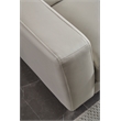 American Eagle Furniture Left Sitting Genuine Leather Sectional in Gray