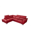 American Eagle Furniture Right Sitting Genuine Leather Sectional in Red