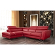 American Eagle Furniture Right Sitting Genuine Leather Sectional in Red