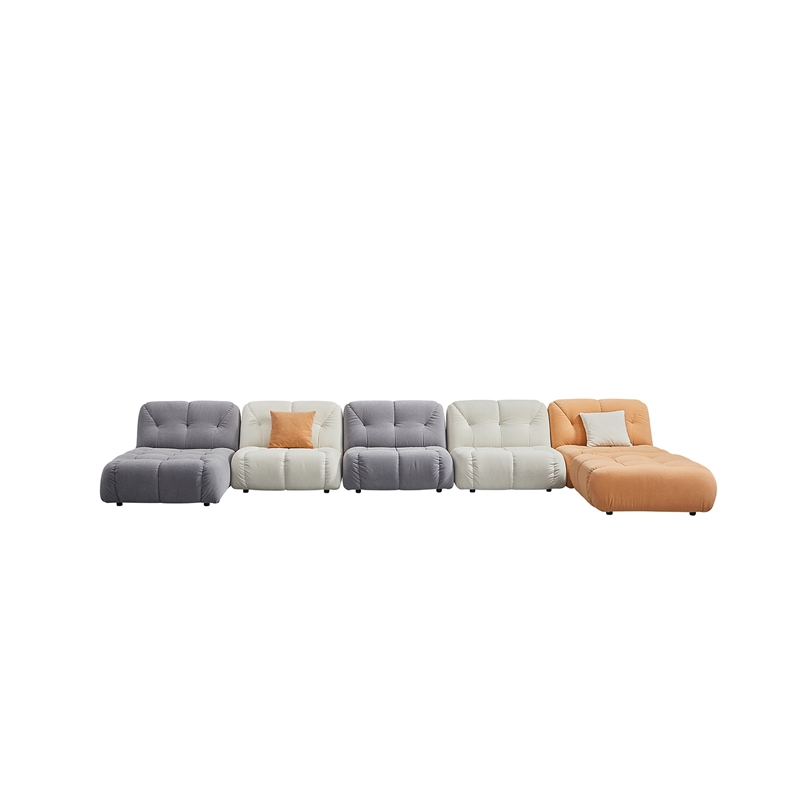 American Eagle Design AE-Y1008 Multi Color Sofa Fabric Modular Sectional Ottoman