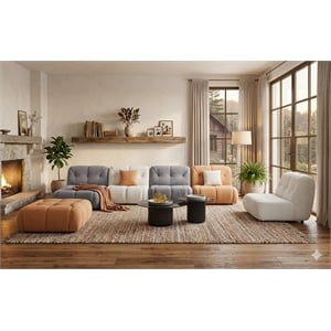 American Eagle Design AE-Y1008 Multi Color Sofa Fabric Modular Sectional Ottoman