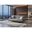 American Eagle Design AE2378-GR-SF Modern Contemporary Gray Faux Leather Sofa